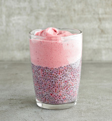 glass of healthy dessert