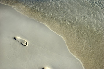 Abstract Footprints in the Sand