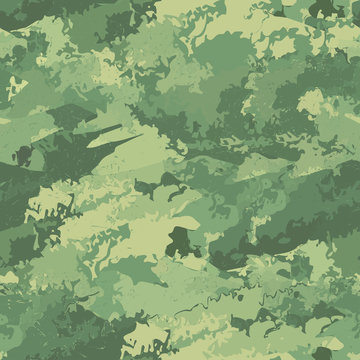 Seamless camouflage military cloth of infantry. Abstract background. Vector illustration