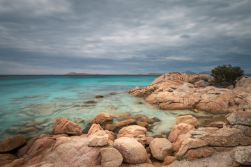 Landscape at Capriccioli beach,Italy