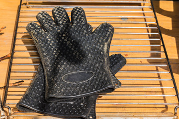 Grillhandschuhe close up