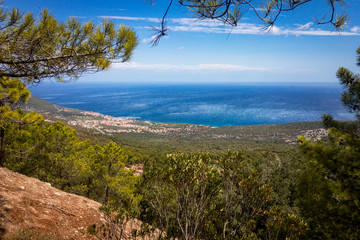 View to Cala Gonone, Sardinia, Italy