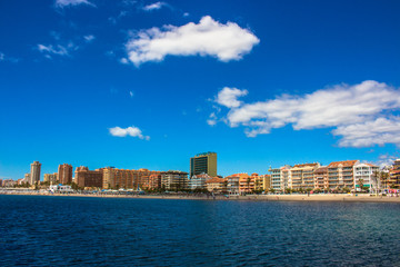 Fuengirola landscape. A sunny day in Fuengirola. Malaga province, Andalusia, Spain. Picture taken – 5 june 2018.
