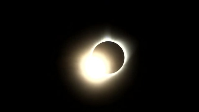 The total solar eclipse of August 21st 2017 as seen from Casper, Wyoming, USA.