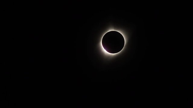 The total solar eclipse of August 21st 2017 as seen from Casper, Wyoming, USA.