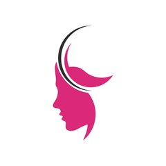 Fashion beauty logo design template concept for company