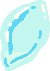Obraz premium Melted Ice illustration