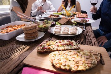 Variety Of Fresh Food On Table