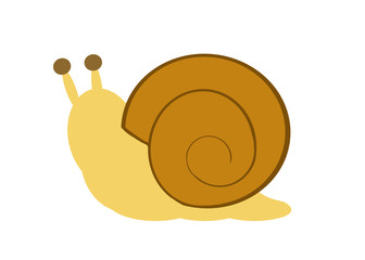 かたつむり　curtoon snail　cut out illustration © ヴィダル