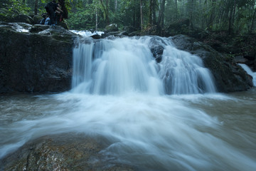 Fototapeta na wymiar waterfall in thai national park