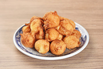  Fried water chestnuts, the popular snacks in Taichung, Taiwan
