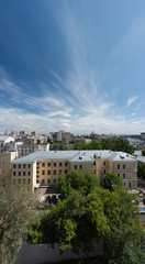Fototapeta na wymiar Panorama sunny Moscow high resolution photo