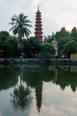 Obraz premium Tran Quoc pagoda is the oldest pagoda in Hanoi, Vietnam