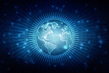 2d illustration Network community concept . Mixed media