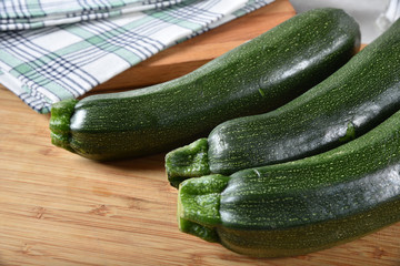 Fresh organic zucchini