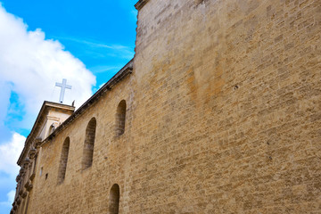 basilica cathedral of s. Agata v. m. 17th century Gallipoli Italy