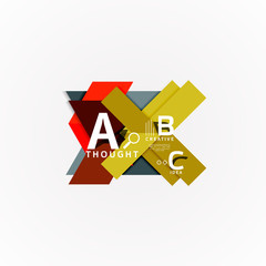 Paper option steps diagram infographic layout