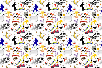 soccer pattern tileable background
