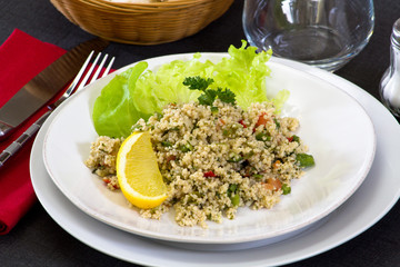 assiette de taboulé