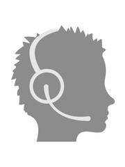 mikrophon kopf logo design pro gamer headset