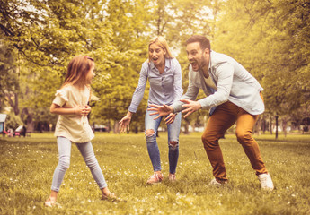 Fototapeta premium Funny day at park.