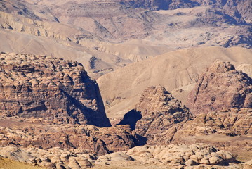Fototapeta na wymiar The Stone Desert in Jordan