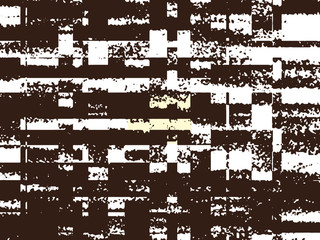 Abstract grunge vector background. Monochrome raster composition of irregular graphic elements.