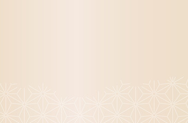 Japanese traditional pattern kimono flower background beigi