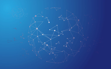 global globe connection background