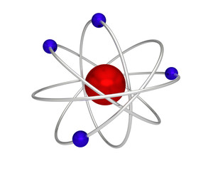atome proton &eacute;lectron neutron atomique physique