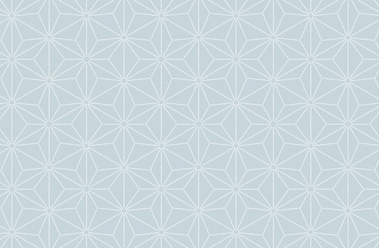 Japanese traditional pattern kimono flower background blue