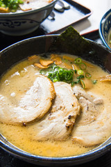 shoyu miso pork broth ramen