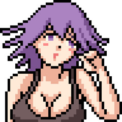 vector pixel art anime gil