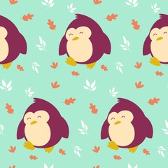 Smile animal seamless pattern vector illustration 
