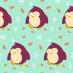 Smile animal seamless pattern vector illustration 
