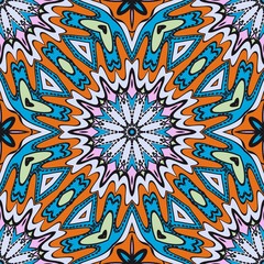 Decorative wallpaper for interior design. Modern geometric ornament. Seamless vector illustration