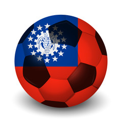 Obraz premium ミャンマー サッカー 国 アイコン 