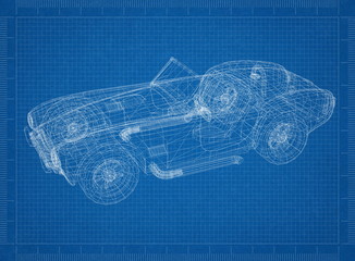 Classic Car Architect blueprint