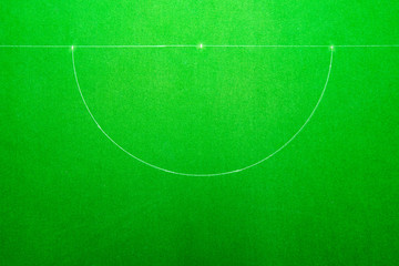 Snooker table, Top view