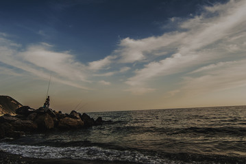 Fototapeta na wymiar Sestri Levante sea Italy