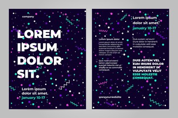 Modern colorful dotted background for flyer, cover. Vector illustration