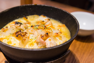 chicken and edamame risotto