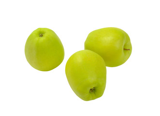 Three green apples
