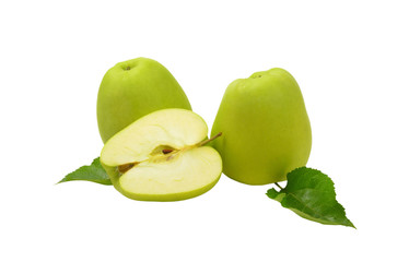 Two and a half green apples