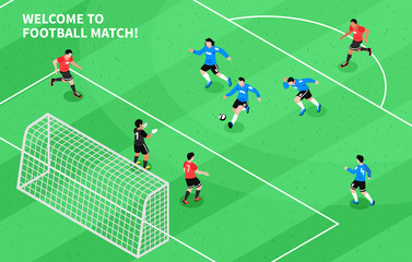 Sport Football Soccer Isometric 