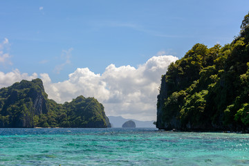 Fototapeta na wymiar Islands in the sea. El Nido Palawan, Philippines