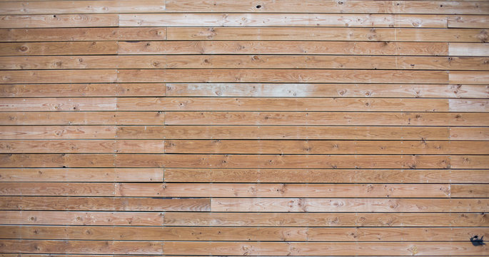 Pared de tablas de madera