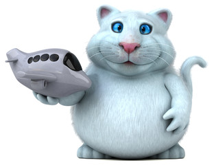 Fun cat - 3D Illustration