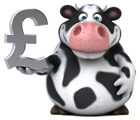 Fun cow - 3D Illustration