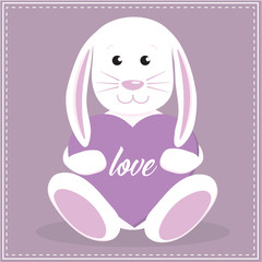 Baby Girl Bunny Rabbit Easter Baby Shower Valentines Day Love